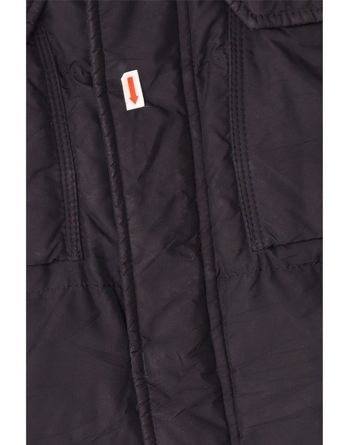 FAY Ανδρικό μπουφάν με κουκούλα UK 40 Large Navy Blue Polyester