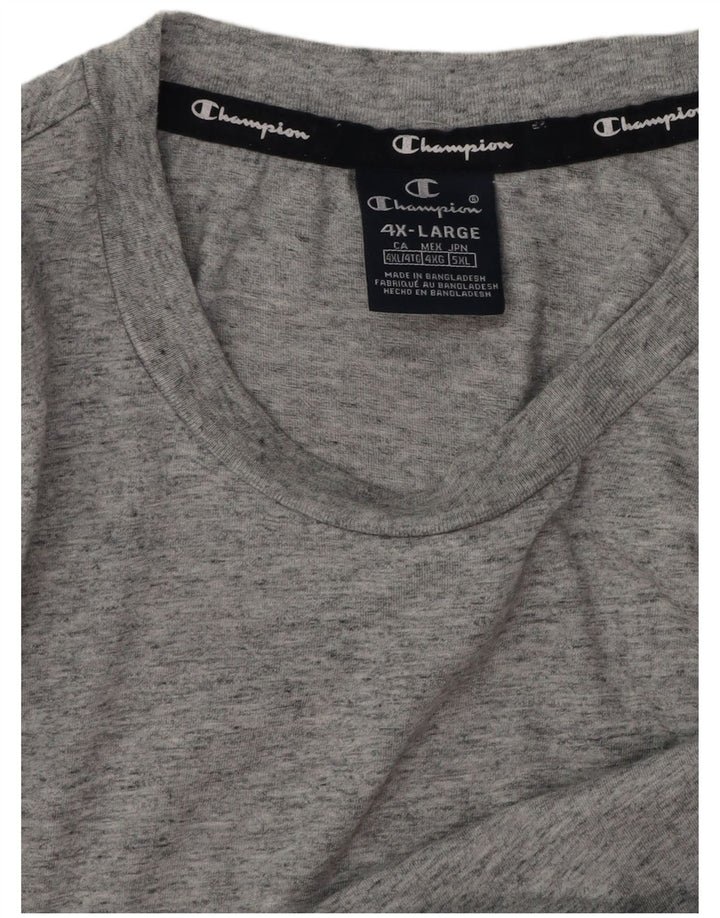 Ανδρικό T-Shirt Champion Top 4XL Grey Flecked