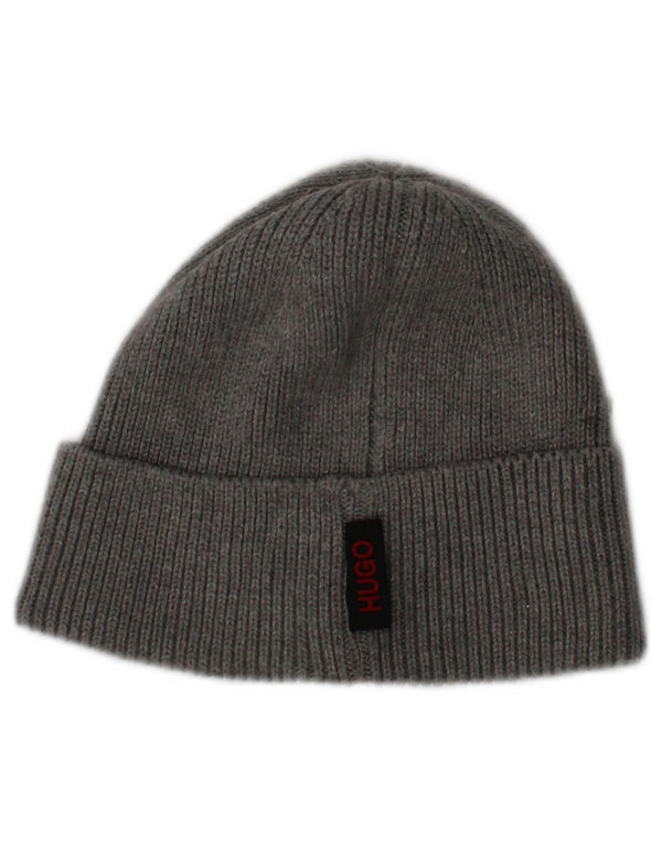 Λογότυπο Hugo Boss Ανδρικό Πλεκτό Καπέλο Beanie One Size Grey