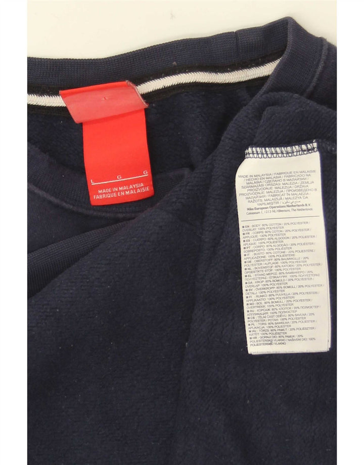Ανδρικό φούτερ Nike Jumper με μεγάλο μπλε ναυτικό χρώμα, βαμβακερό