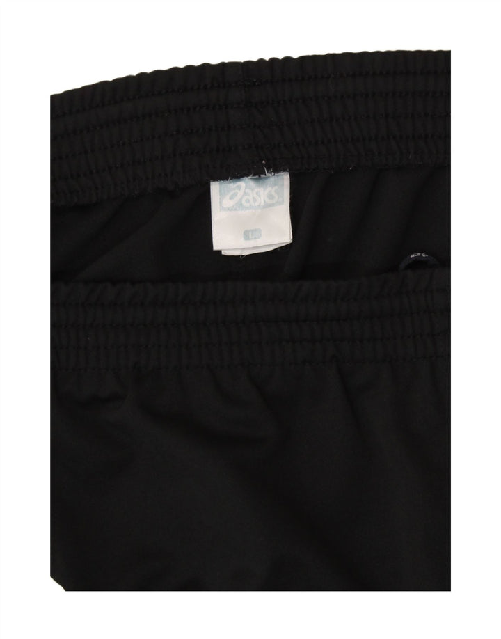 ASICS Mens Sport Shorts Large  Black Colourblock Polyester Vintage Asics and Second-Hand Asics from Messina Hembry 