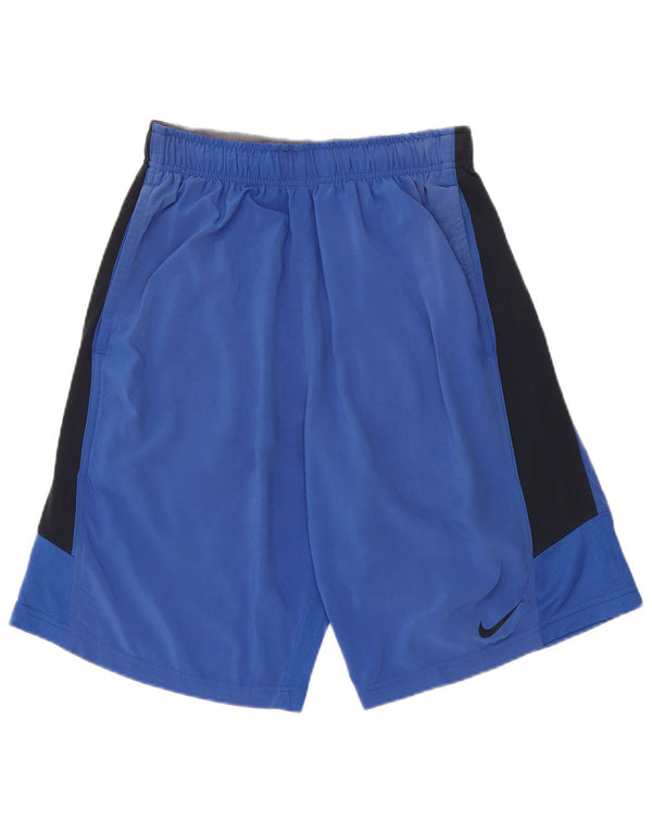 Nike Mens Dri Fit Sport Shorts Small  Blue Colourblock Polyester