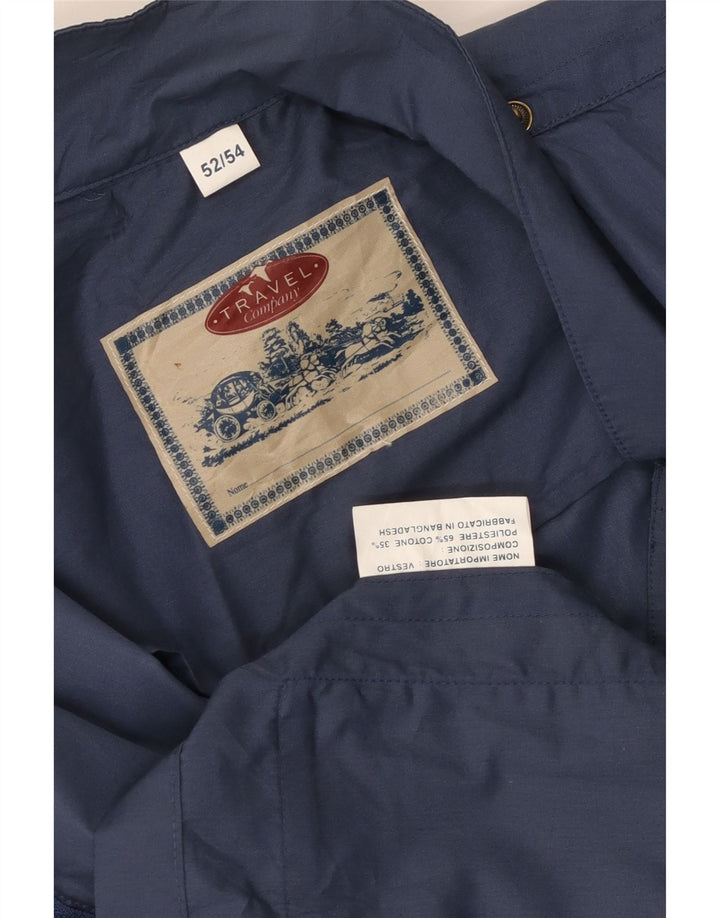 Vintage Ανδρικό Utility Μπουφάν IT 52 XL Blue Polyester
