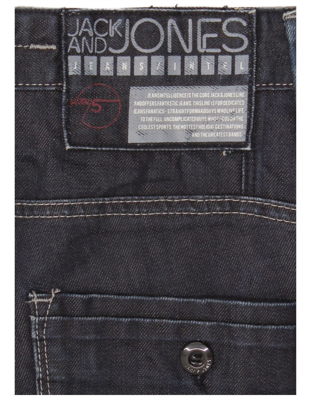 Jack & Jones Ανδρικό Τζιν Cargo Straight W32 L33 Navy Blue