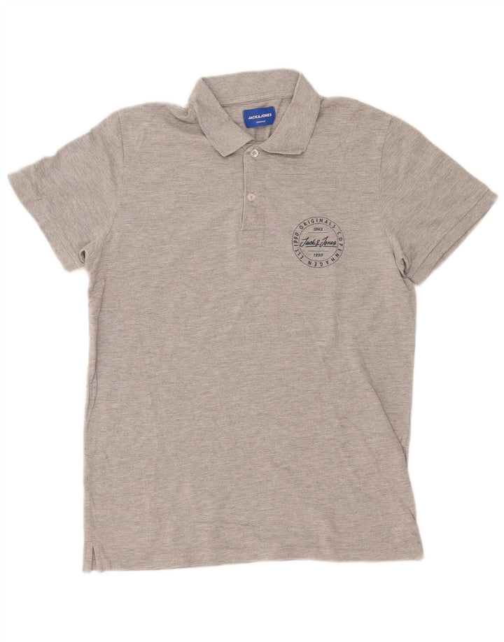 Jack & Jones Ανδρικό πουκάμισο πόλο με κανονική εφαρμογή, μεσαίο γκρι βαμβακερό
