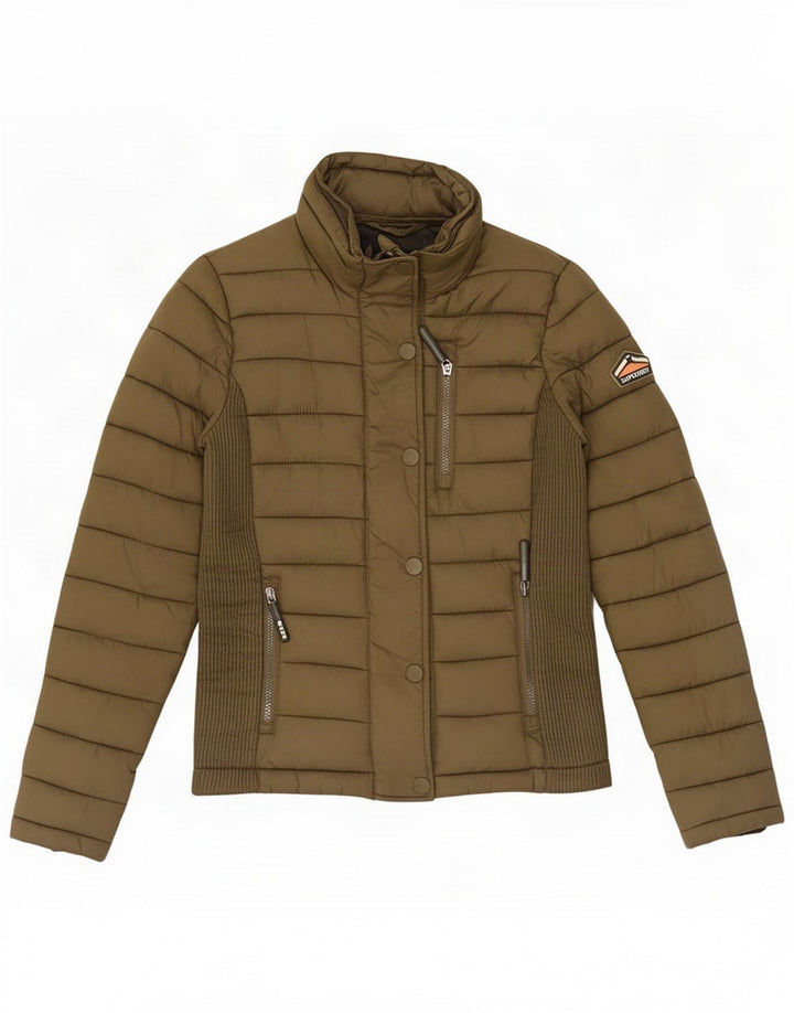 Superdry γυναικείο μπουφάν με επένδυση UK 10 Small Khaki Nylon