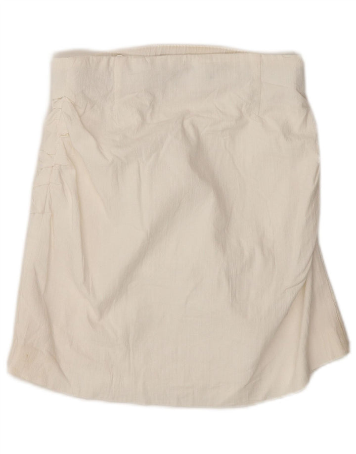 Zara Γυναικεία Μίνι Φούστα Wrap Small W26 Λευκή