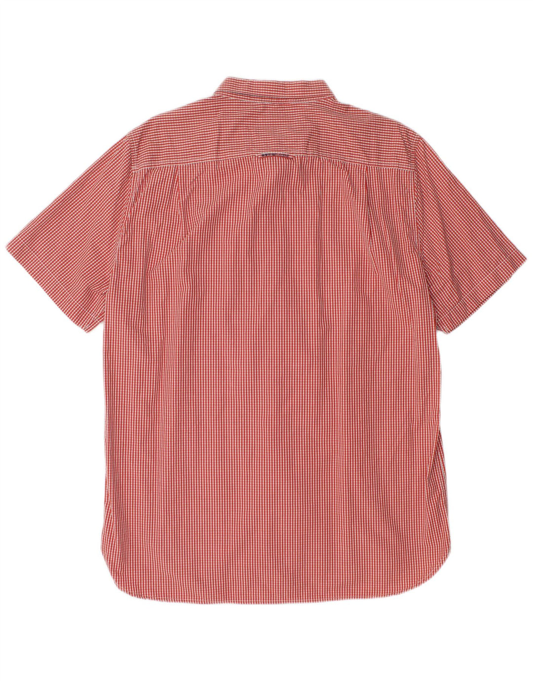 Ανδρικό κοντομάνικο πουκάμισο Superdry 2XL Red Gingham Cotton
