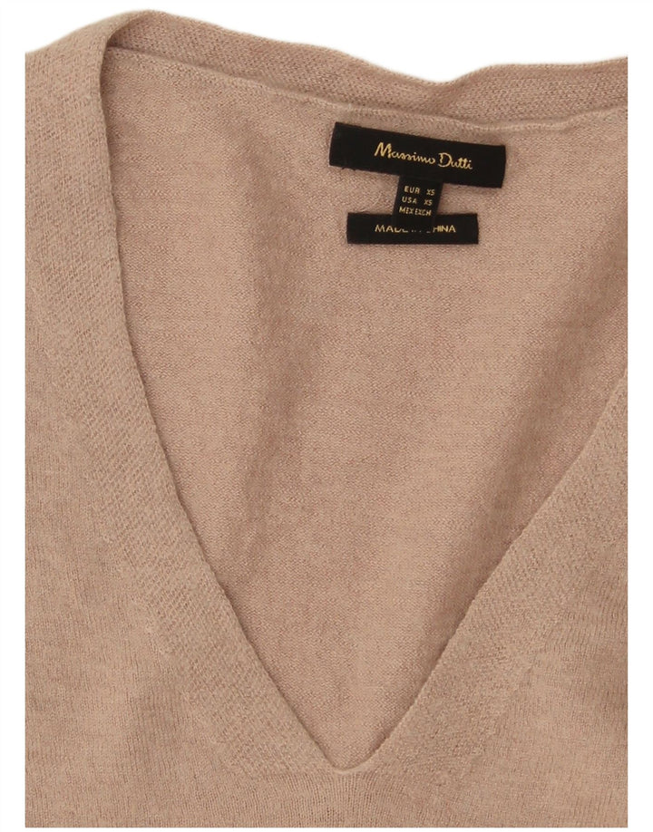 Massimo Dutti Γυναικείο πουλόβερ με λαιμόκοψη μεγάλου μεγέθους UK 6 XS γκρι
