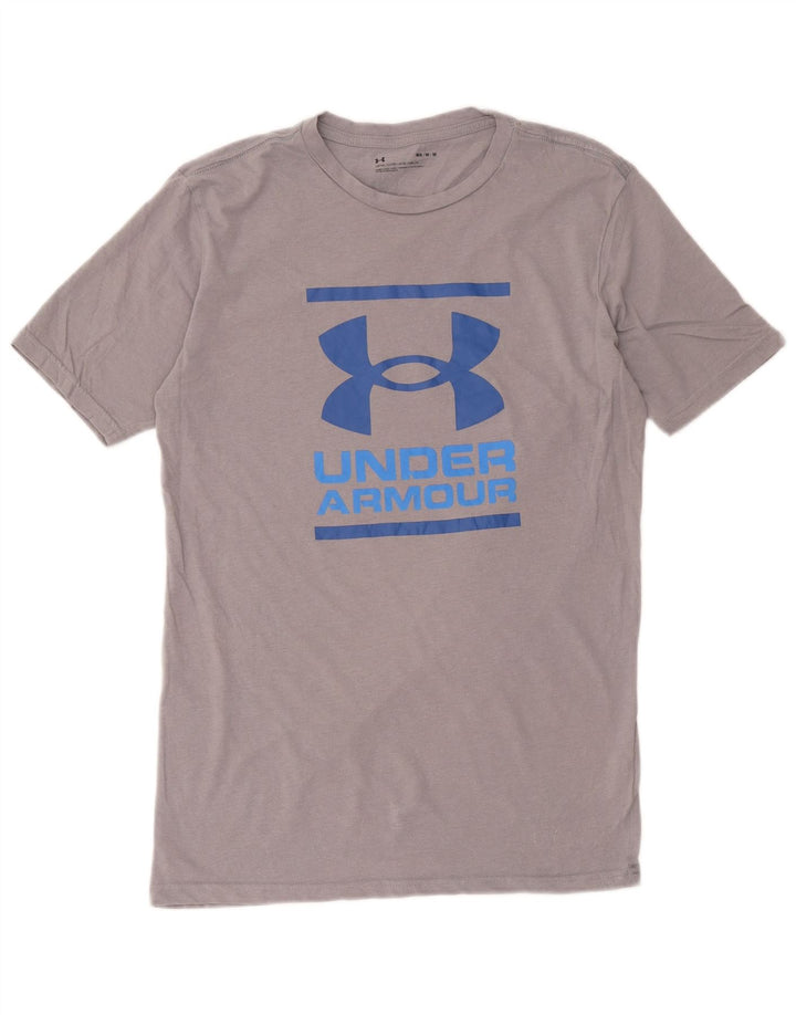 Ανδρικό γραφικό μπλουζάκι Under Armour Top Μεσαίο γκρι βαμβακερό