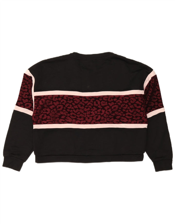 Guess Γυναικείο φούτερ μεγάλου μεγέθους Jumper UK 14 Medium Black Animal print