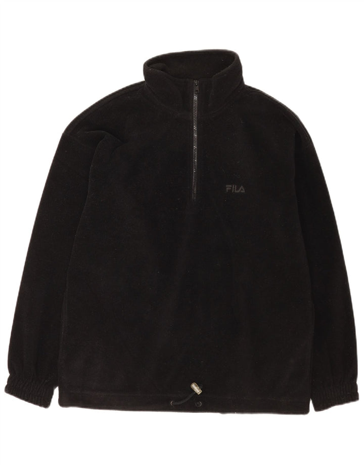 Fila Ανδρικό φερμουάρ Fleece Jumper IT 46 Small Black