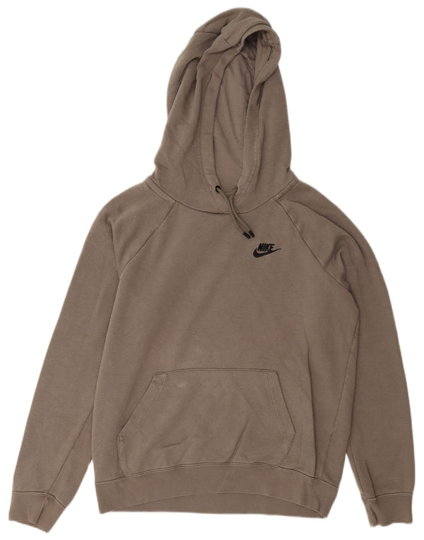 Nike Γυναικείο Hoodie Jumper UK 10 Μικρό βαμβακερό γκρι