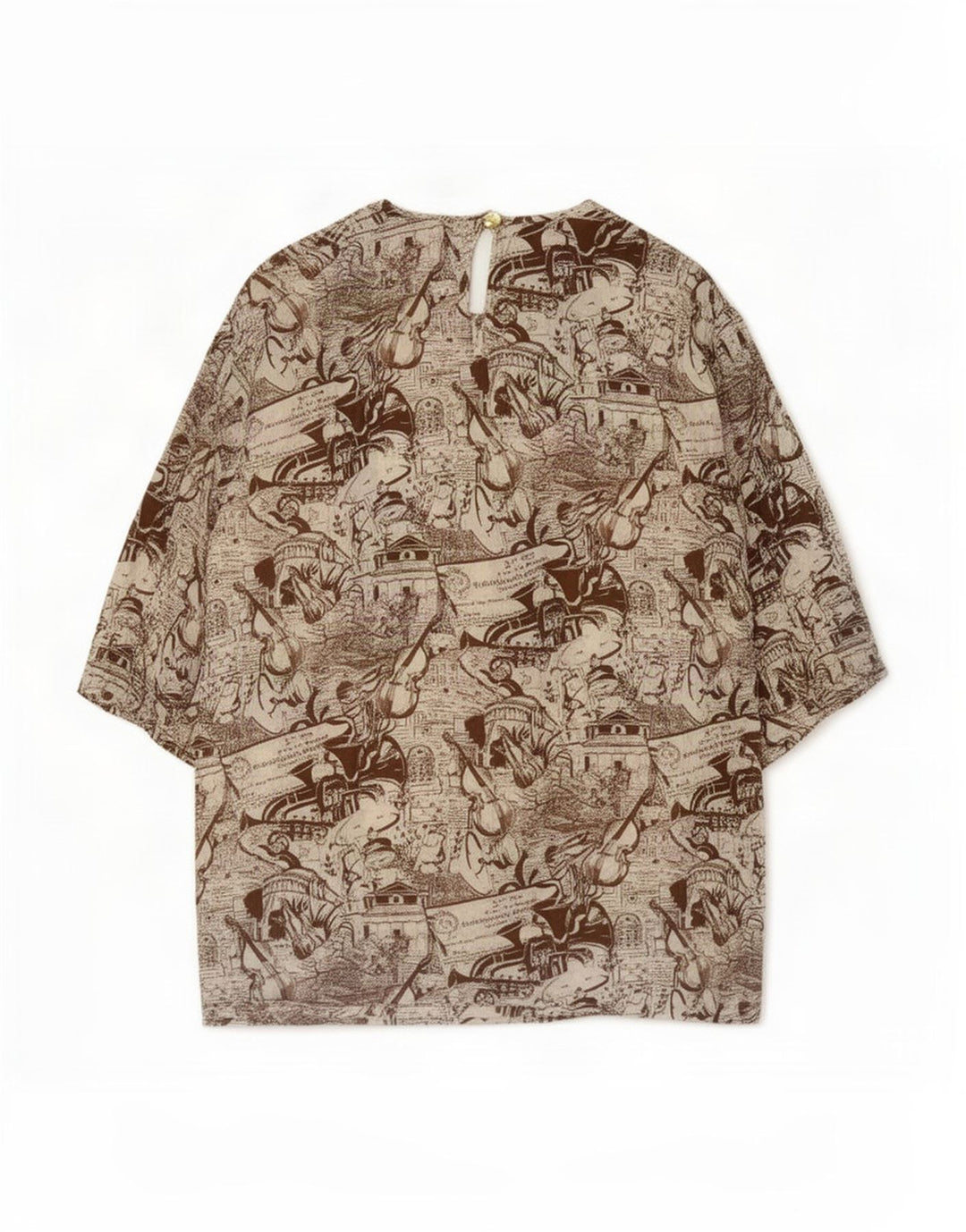 Persona Γυναικεία Μπλούζα Abstract Pattern Top Size 29 2XL Πολύχρωμη