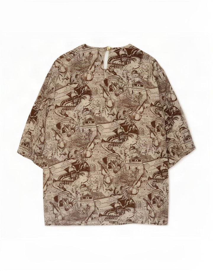 Persona Γυναικεία Μπλούζα Abstract Pattern Top Size 29 2XL Πολύχρωμη