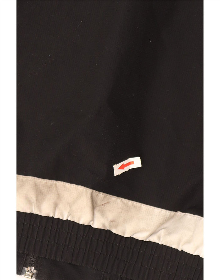 Ανδρικό μπουφάν βροχής με κουκούλα ADIDAS UK 38 μεσαίο μαύρο πολυεστέρας