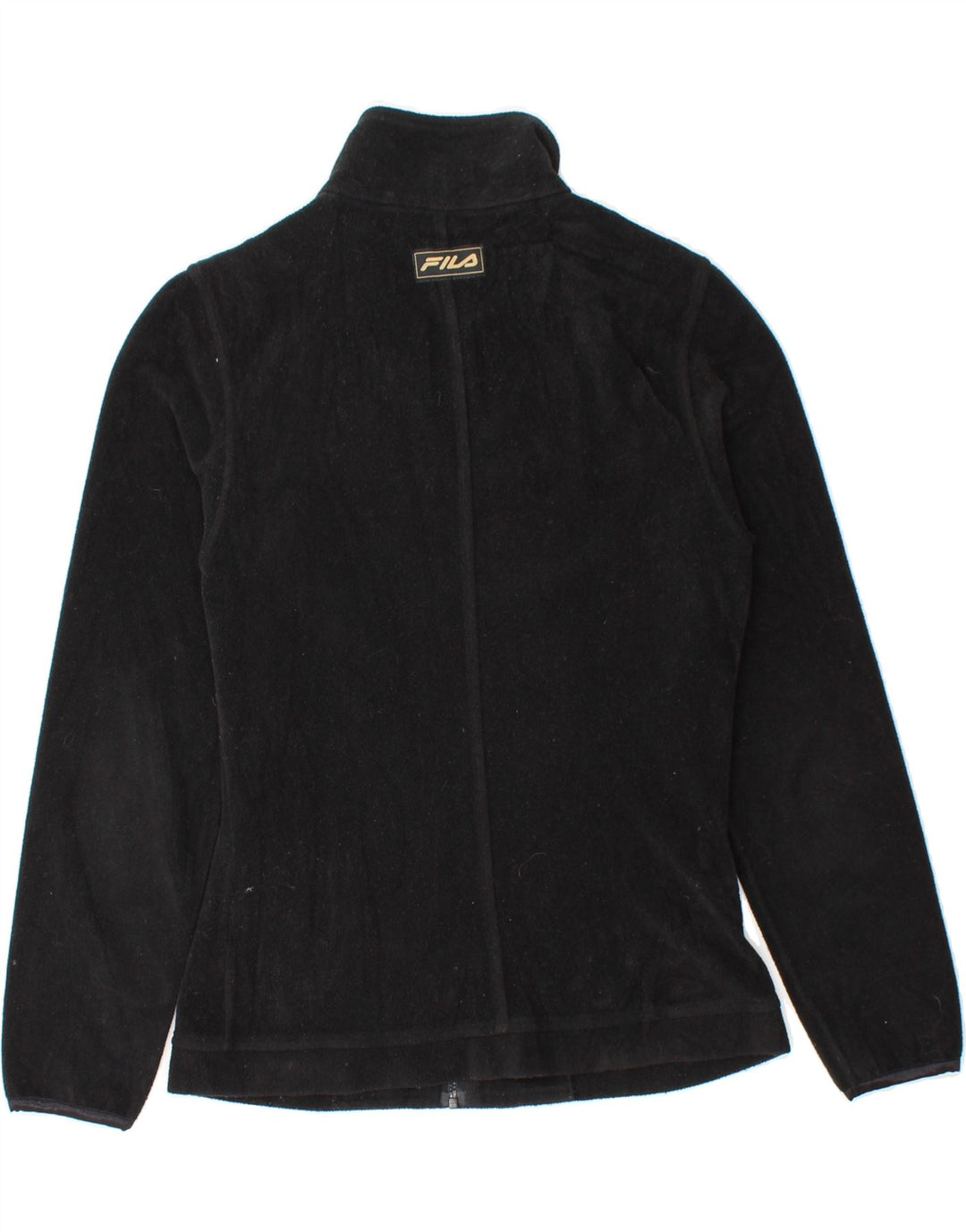 FILA Mens Fleece Jacket UK 36 Small Black Polyester Vintage Fila and Second-Hand Fila from Messina Hembry 