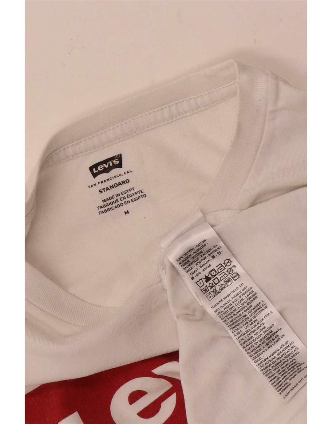 Ανδρικό μπλουζάκι Levi's Standard Graphic Μπλουζάκι από μεσαίο λευκό βαμβάκι