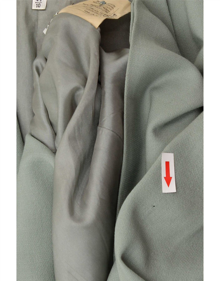MANI Γυναικείο Μπουφάν Blazer με 2 Κουμπιά IT 44 Μέτριο Πράσινο Παρθένο Μαλλί