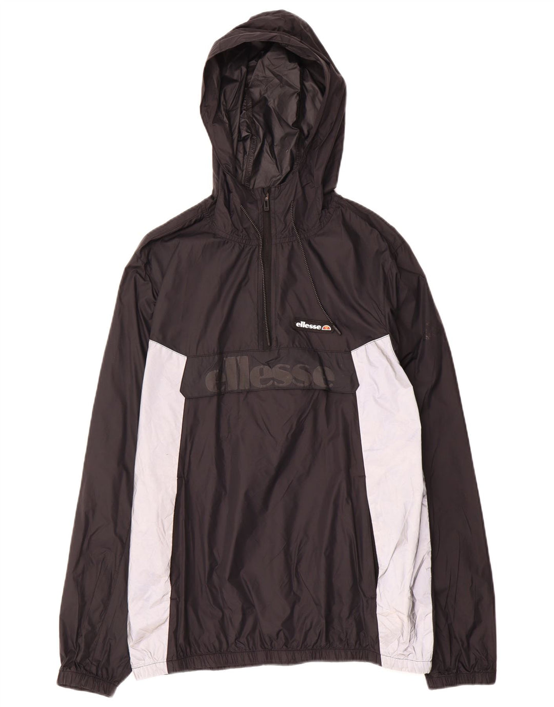 Ανδρικό μπουφάν Anorak με κουκούλα ELLESSE 40 μεγάλο μαύρο χρώμα