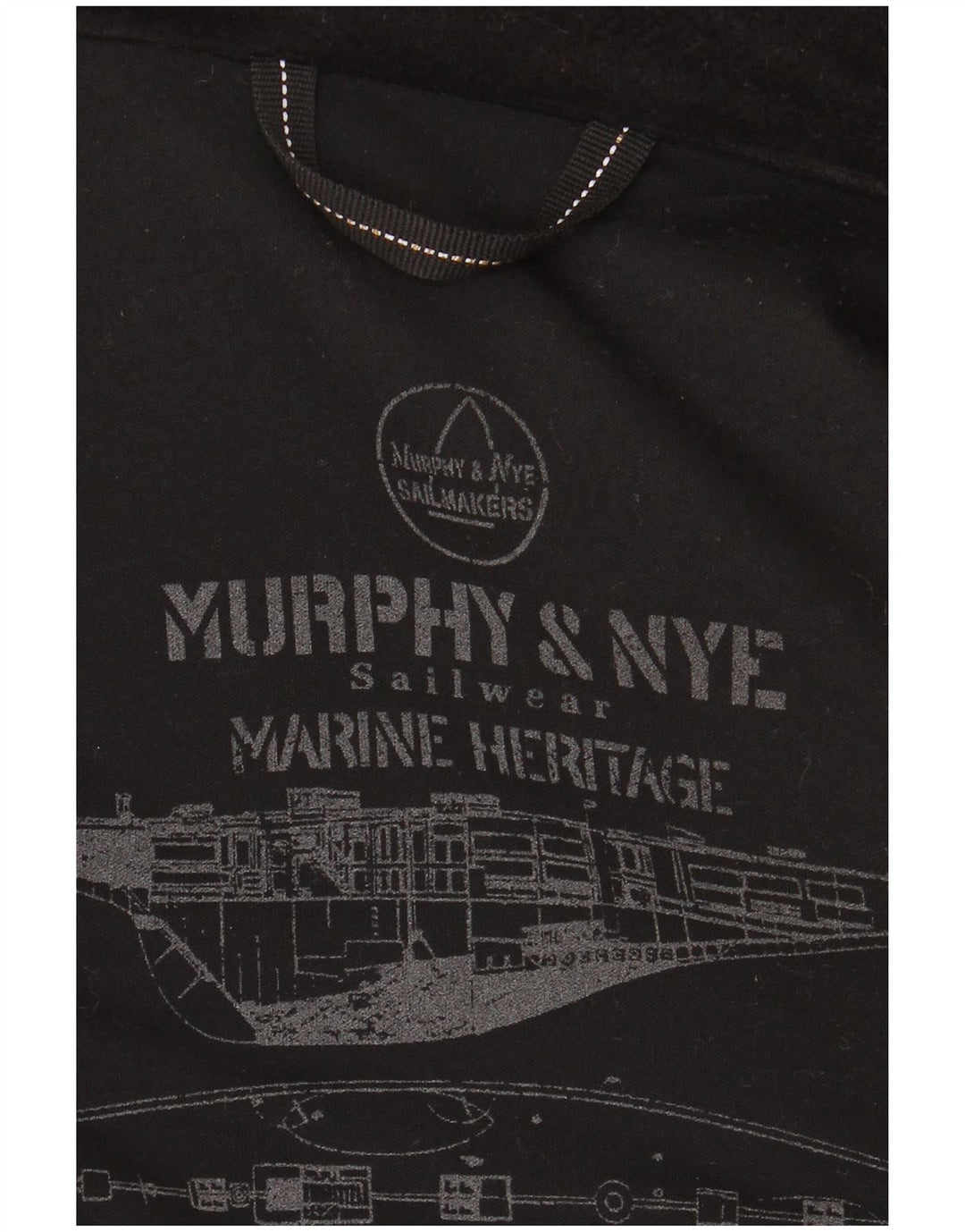 Murphy & Nye Γυναικείο παλτό μπιζελιού μεγάλου μεγέθους UK 14 μέτριο μαύρο μαλλί
