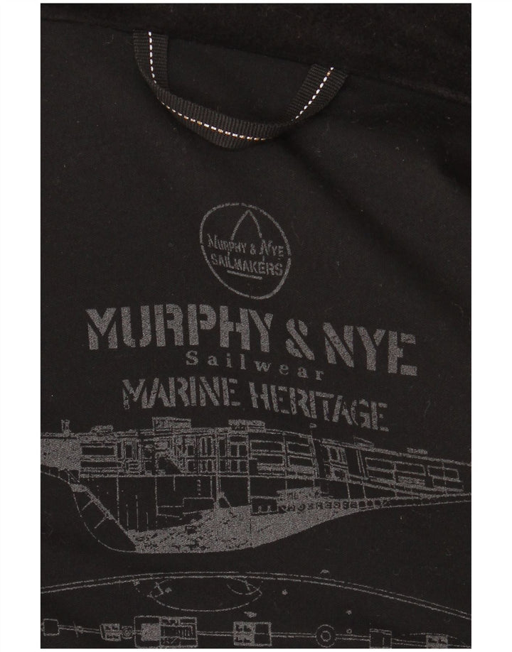 Murphy & Nye Γυναικείο παλτό μπιζελιού μεγάλου μεγέθους UK 14 μέτριο μαύρο μαλλί