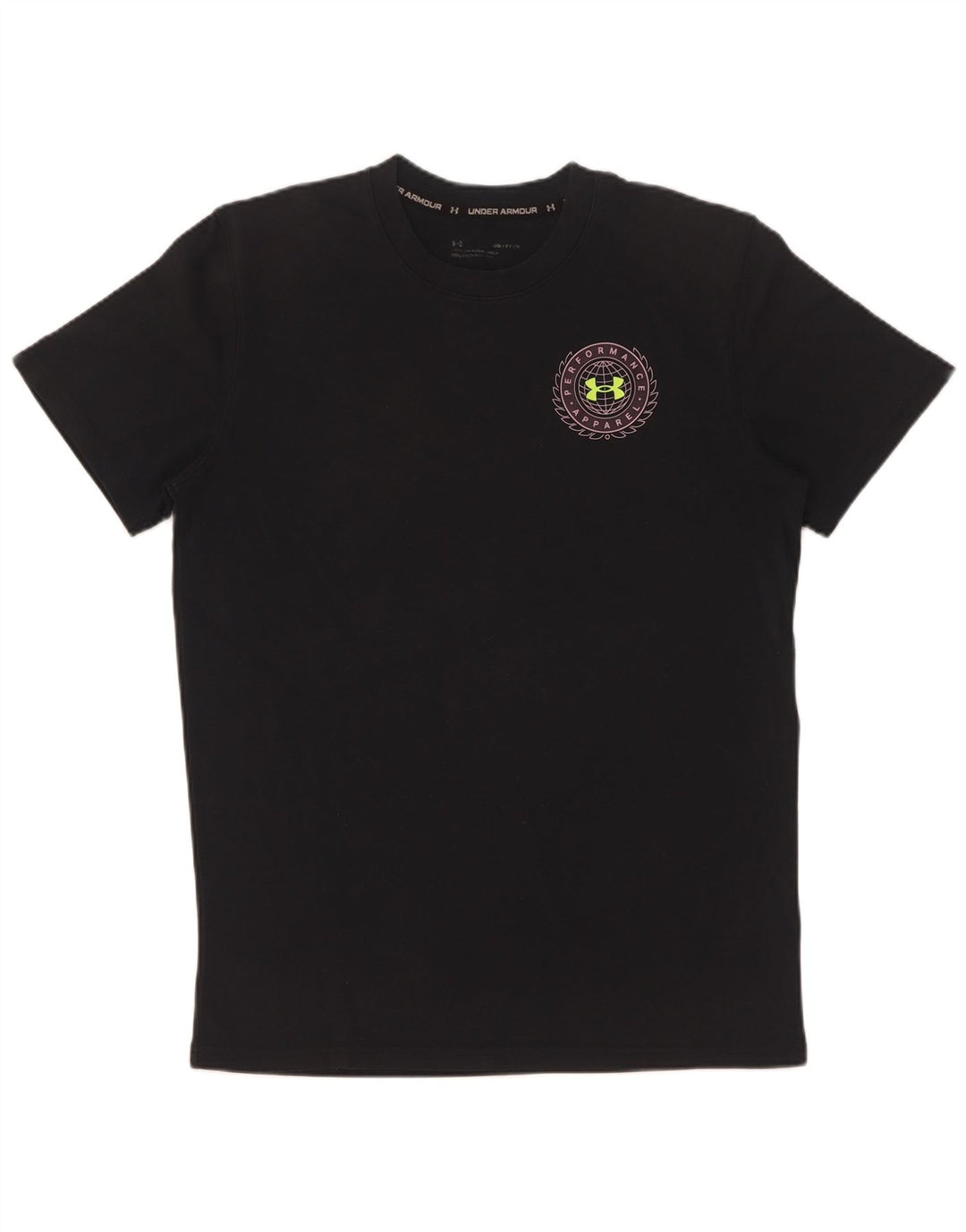 Under Armour Ανδρικό γραφικό T-Shirt Top Μικρό μαύρο βαμβακερό