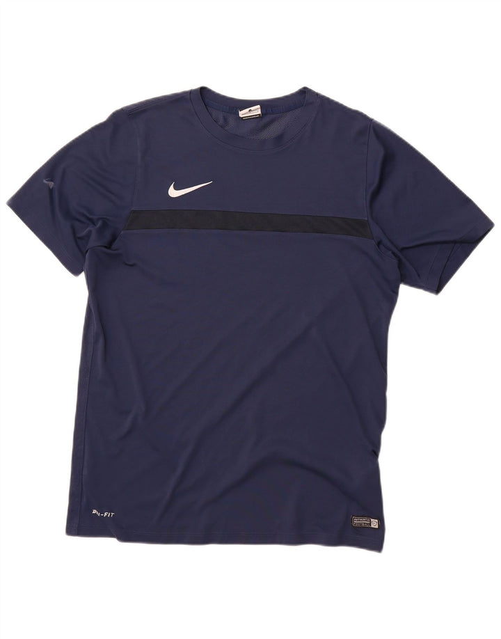 Ανδρικό μπλουζάκι Nike Dri Fit Top Large Navy Blue Polyester
