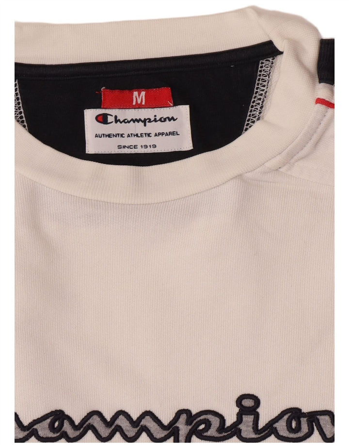 Ανδρικό γραφικό φούτερ Champion Jumper Medium White Colourblock