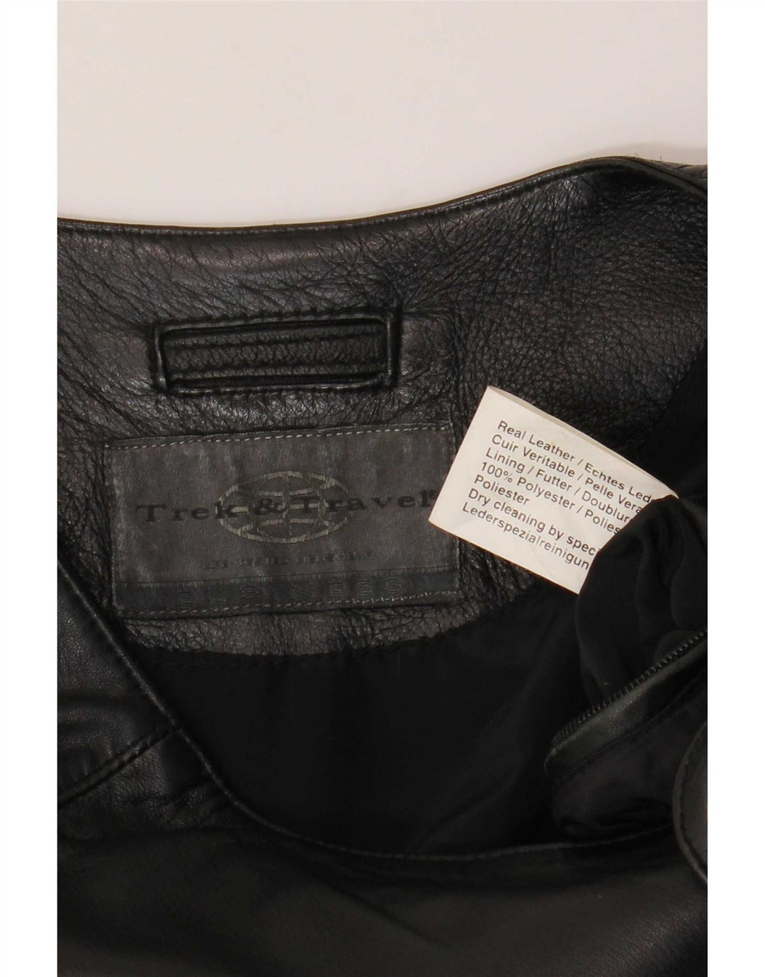 Vintage Ανδρικό Δερμάτινο Gilet UK 38 Medium Black
