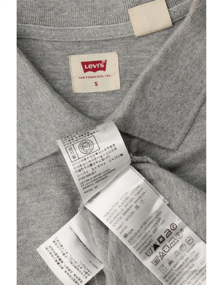Ανδρικό πουκάμισο πόλο Levi's μικρό γκρι βαμβακερό