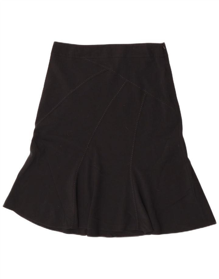 Marks & Spencer Γυναικεία Τρομπέτα Φούστα UK 14 Large W32 Μαύρο Πολυεστέρας