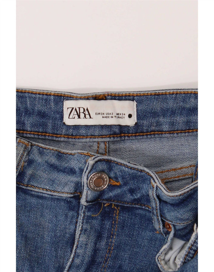 Zara Γυναικείο Τζιν EU 34 2XS W24 L30 Μπλε