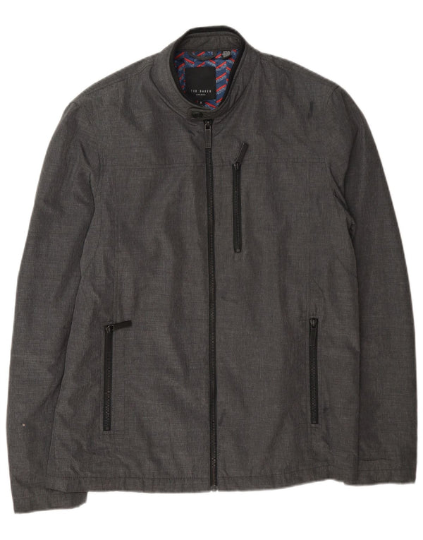 Ted Baker Ανδρικό μπουφάν Bomber Size 2 Small Grey Polyamide