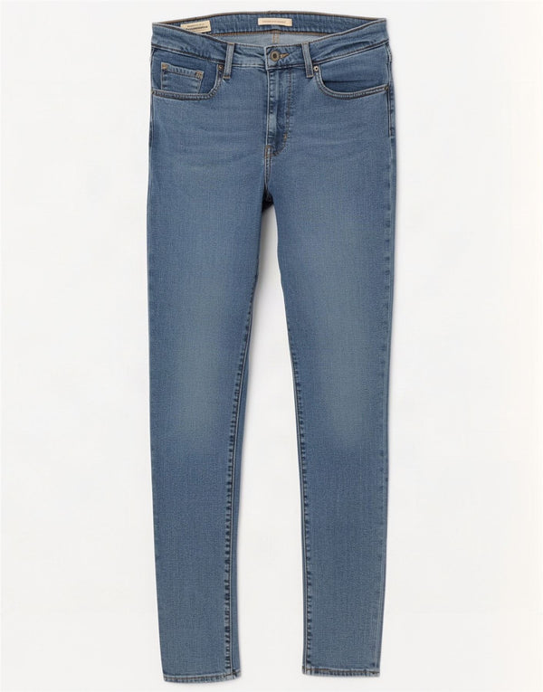 Levi's Womens 721 High Rise Skinny Jeans W30 L30 Blue Lyocell