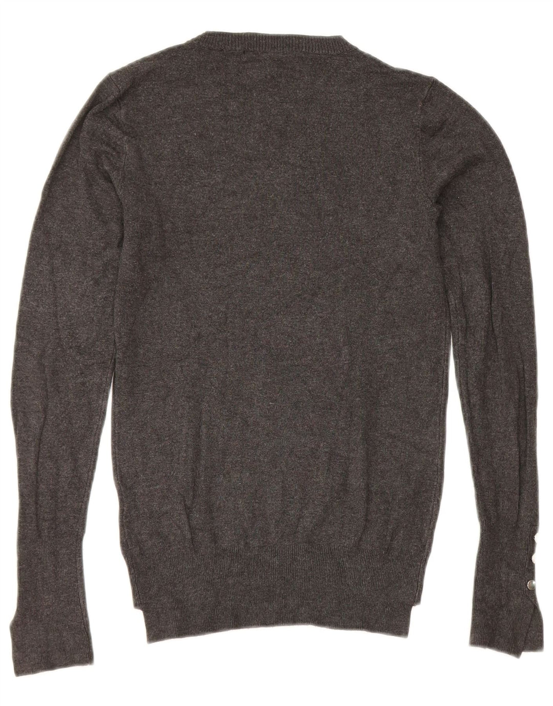 Zara Γυναικείο πουλόβερ με λαιμόκοψη UK 8 Small Grey
