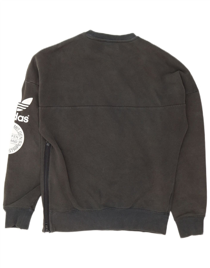 Ανδρικό γραφικό φούτερ Adidas Jumper Μικρό γκρι βαμβακερό