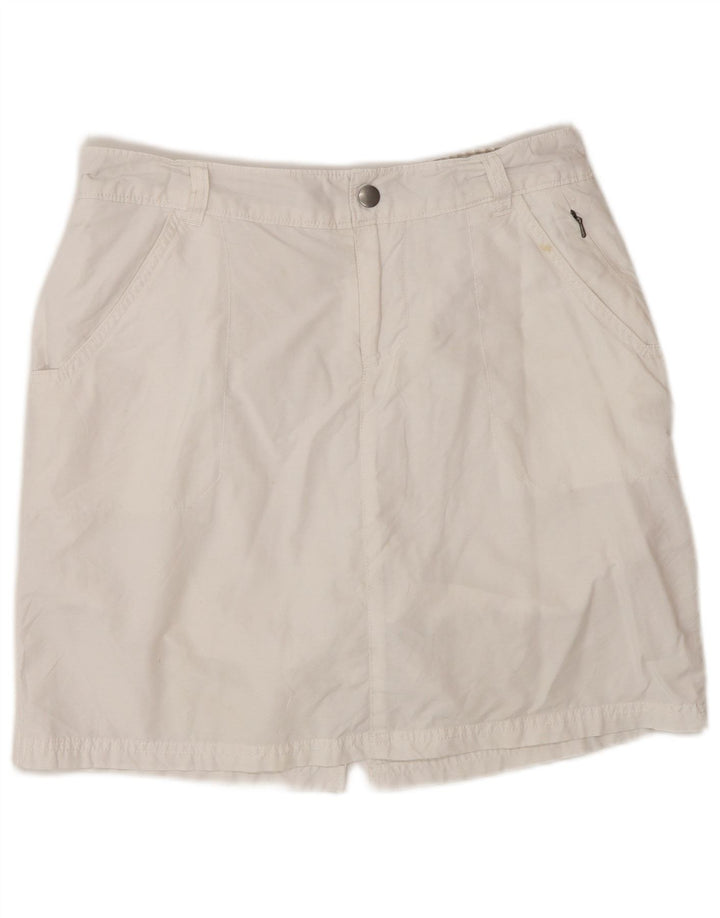 COLUMBIA Γυναικείο Skort US 8 Μεσαίο λευκό βαμβακερό