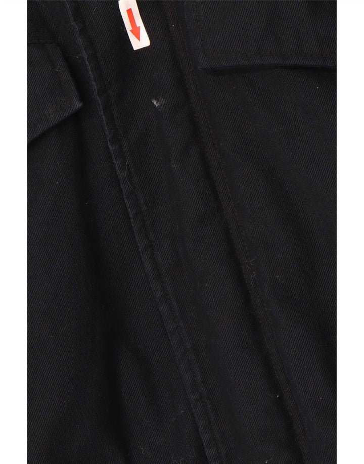 Carhartt Ανδρικό μπουφάν Parka με κουκούλα UK 38 Μεσαίο μαύρο βαμβακερό