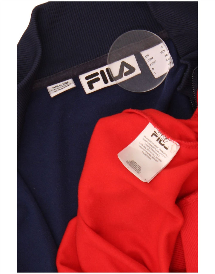 Ανδρική φόρμα FILA Top Jacket Small Red Colourblock Polyester
