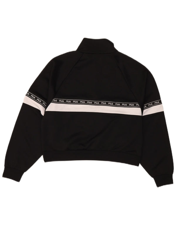 Γυναικεία γραφική φούτερ Fila Jumper UK 14 Medium Black Colourblock Sports