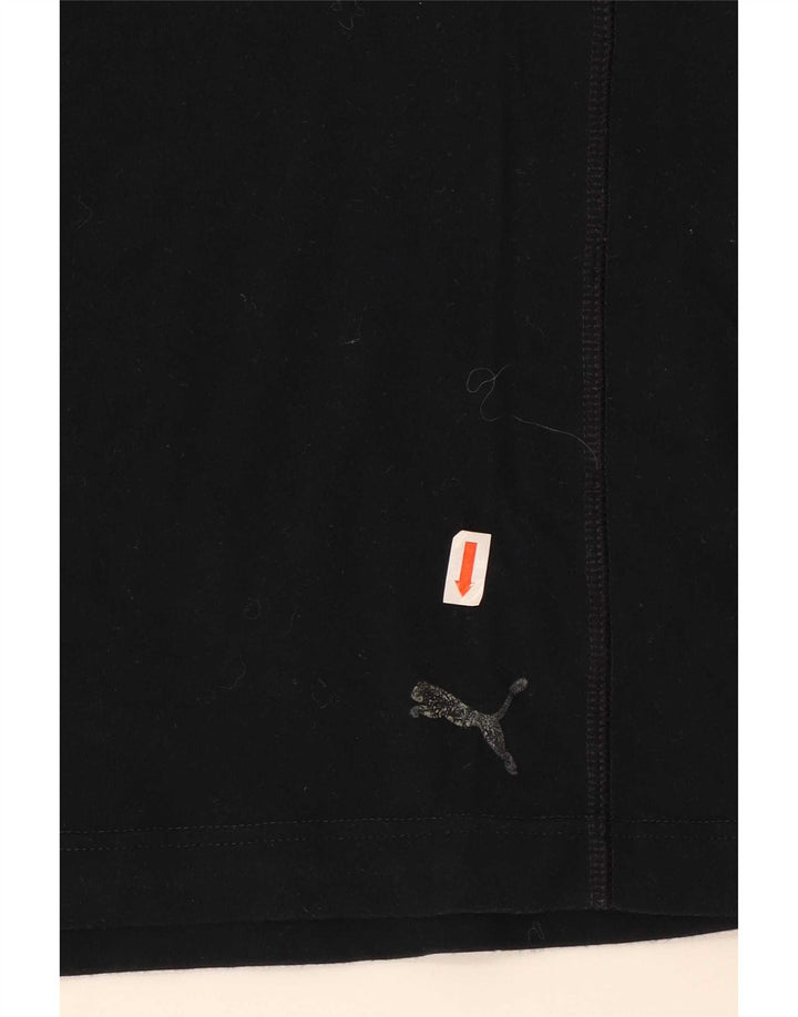Ανδρικό T-Shirt Puma Τοπ μεσαίο μαύρο βαμβακερό