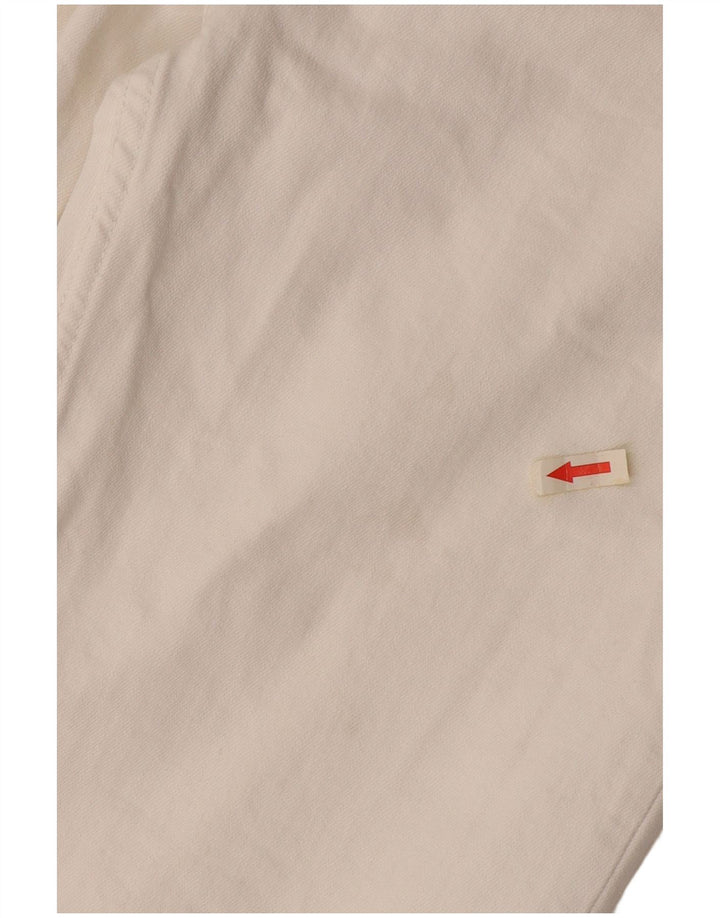 Massimo Dutti Γυναικείο ίσιο τζιν EU 40 Medium W30 L26 Λευκό βαμβακερό