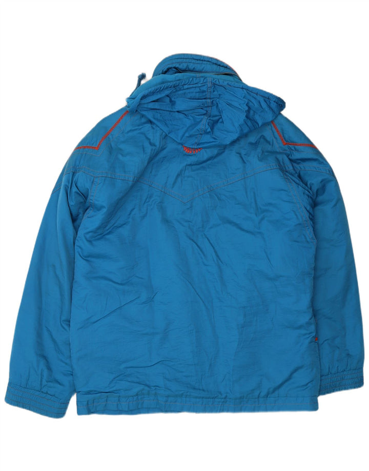 COLMAR Mens Graphic Hooded Ski Jacket UK 42 XL Blue