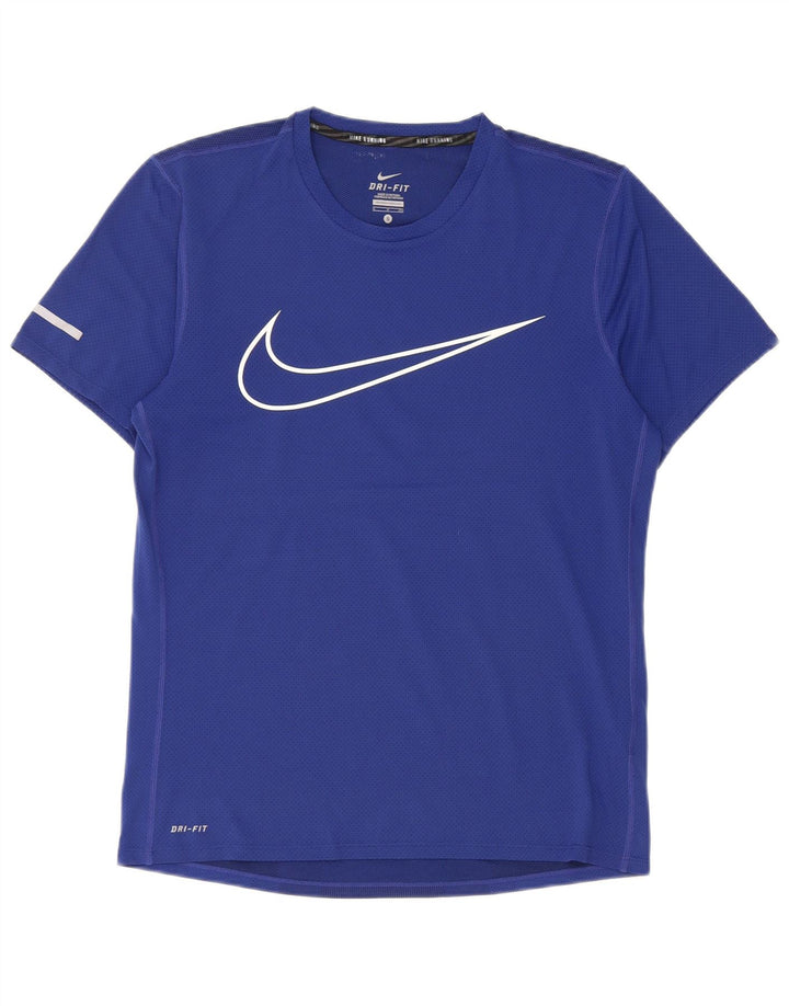 Ανδρικό T-Shirt Nike με γραφικό Dri Fit Small Blue Polyester