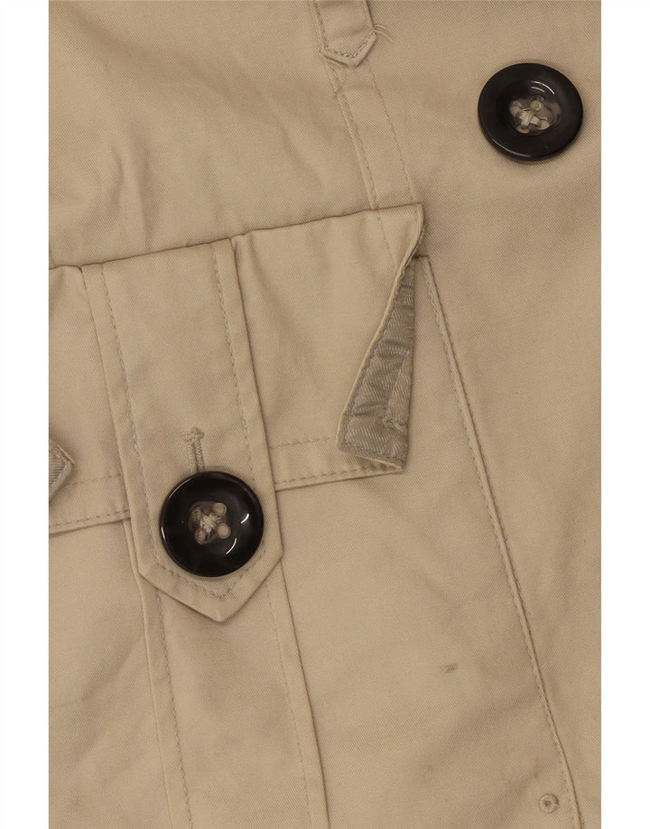 Zara Γυναικεία καμπαρντίνα UK 14 Large Beige Nylon