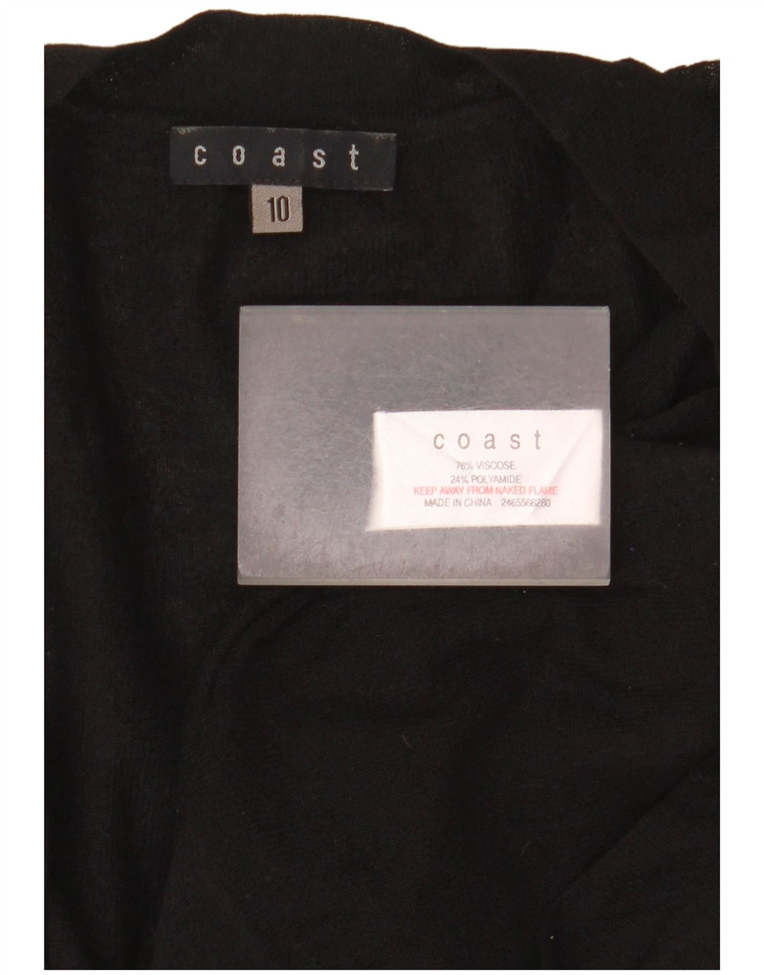 Coast Womens See Through Bolero Top 10 Small Black Viscose