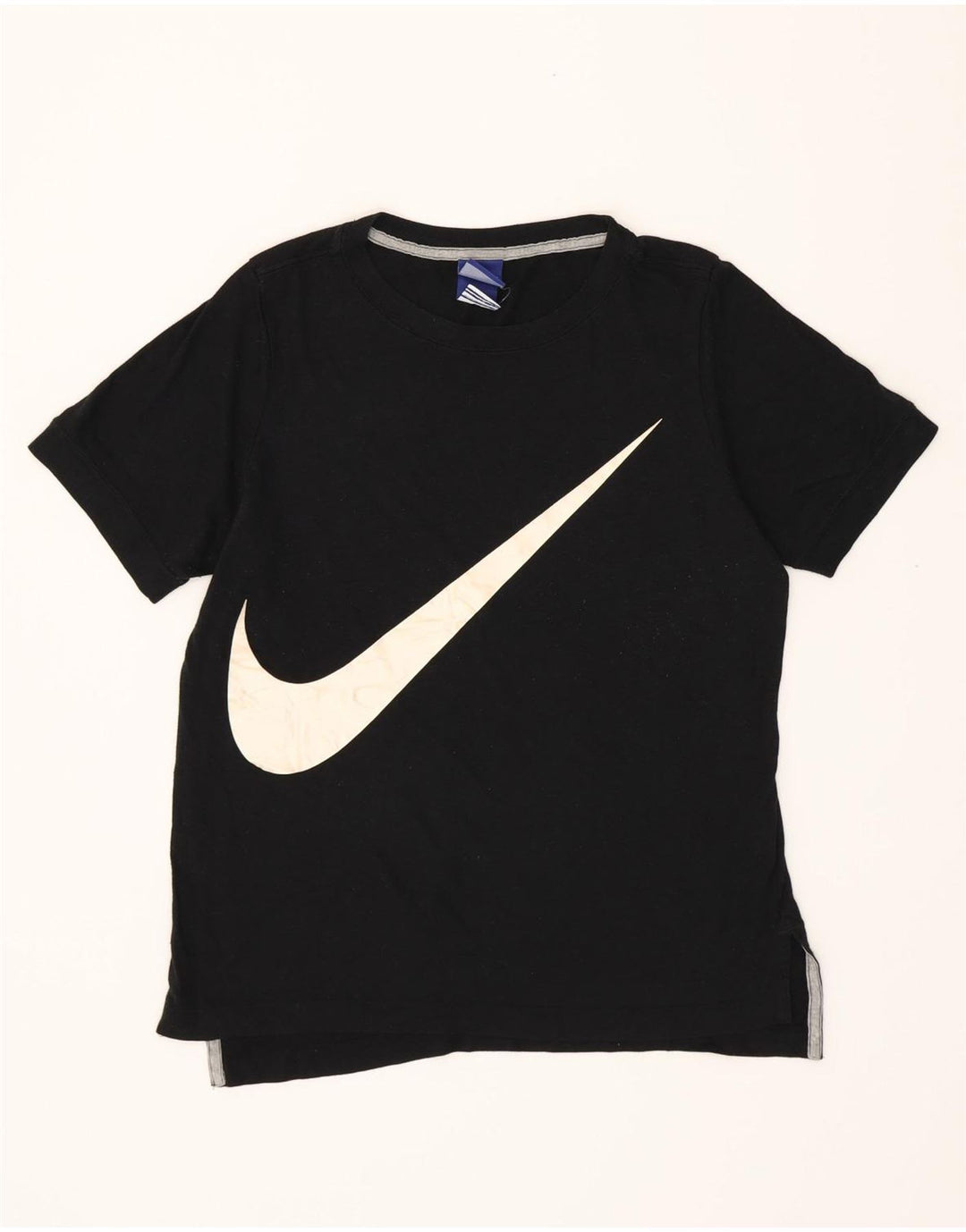 NIKE Womens Graphic T-Shirt Top UK 10 Small Black Polyester Vintage Nike and Second-Hand Nike from Messina Hembry 