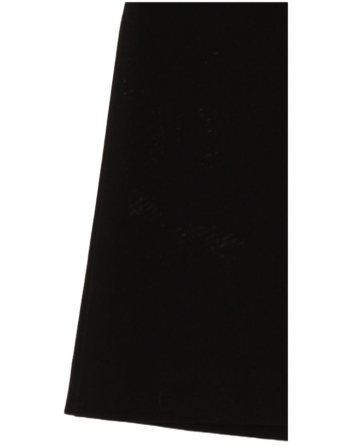 VINTAGE Γυναικείο Bootcut Παντελόνι Chino Medium W30 L32 Μαύρο Πολυεστέρας