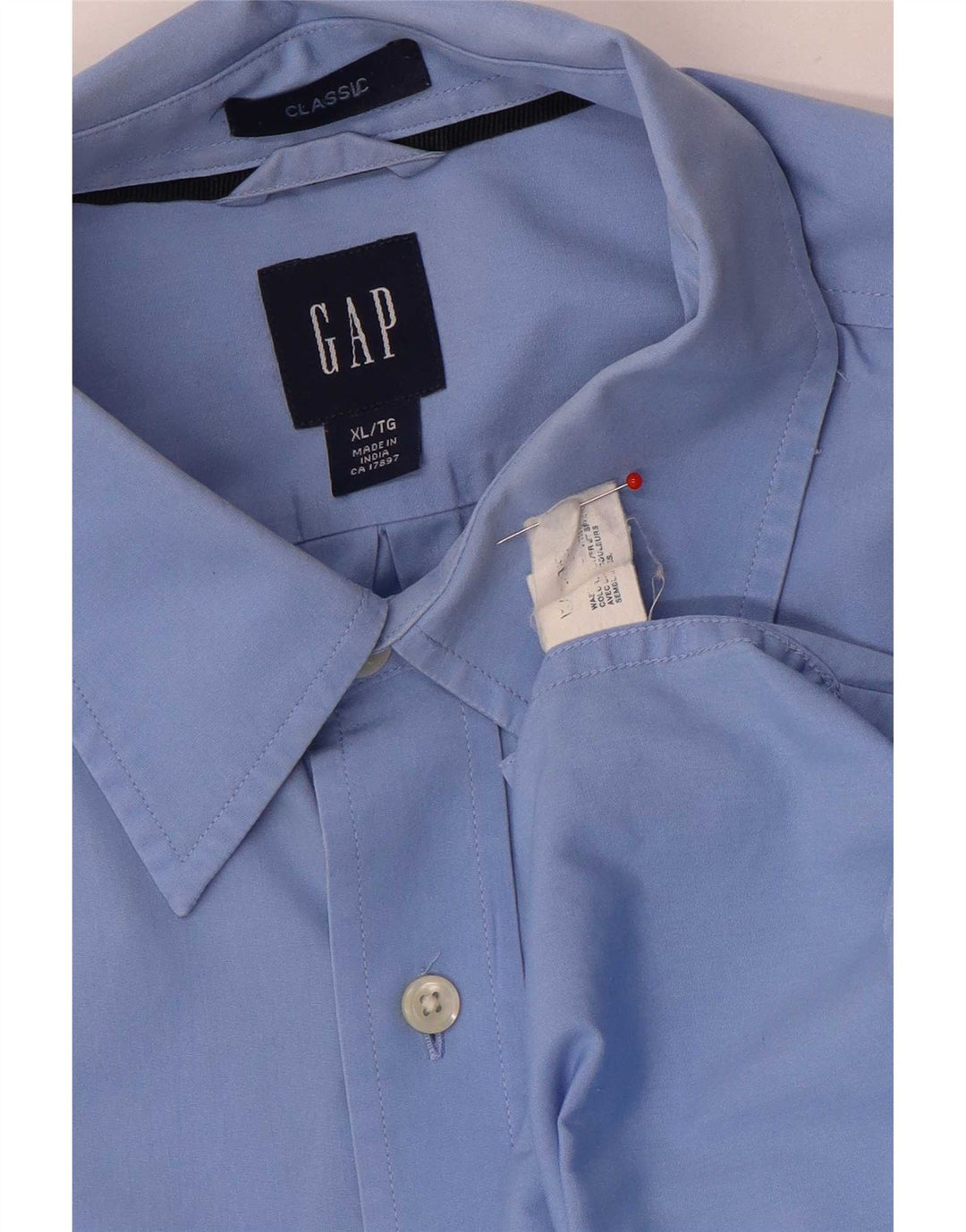 Ανδρικό πουκάμισο Gap Classic Fit XL Μπλε βαμβακερό